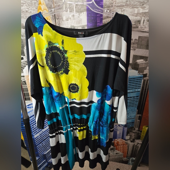 Tops - STYLE & CO- Boat-neck, elasticized waist line, extra long top